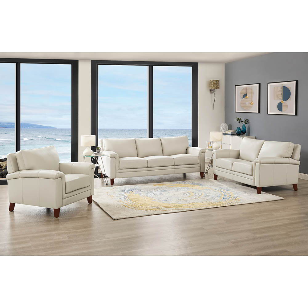 Westcott - Leather Sofa - Beige