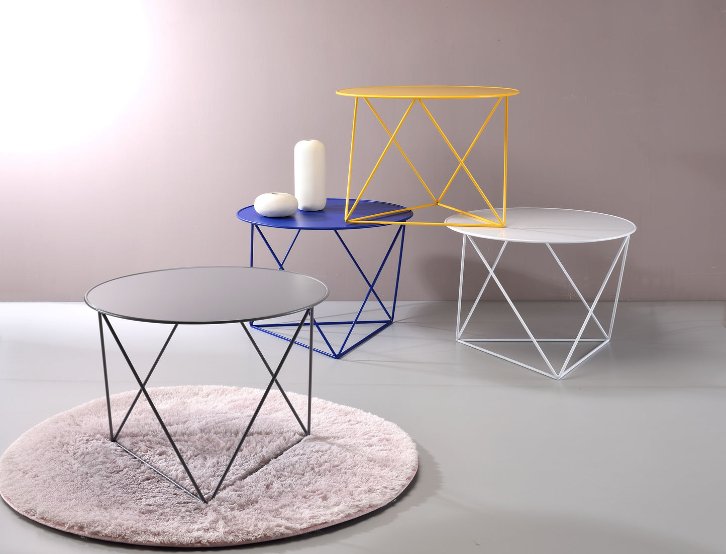 Epidia - Display & Utility Accent Table - Gray