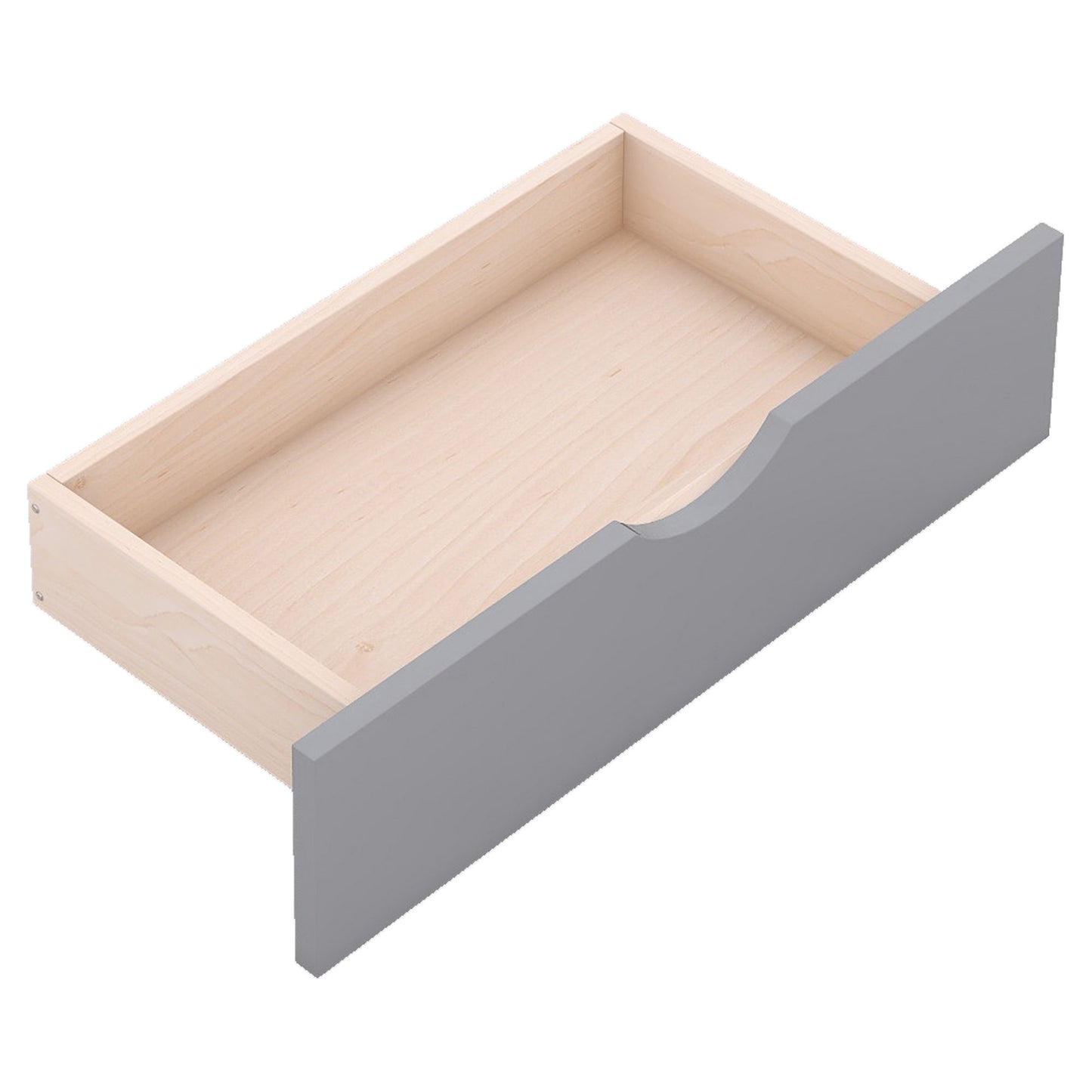 Twin Size LED Platform Bed With Trundle With Storage Headboard With Drawers - Gray