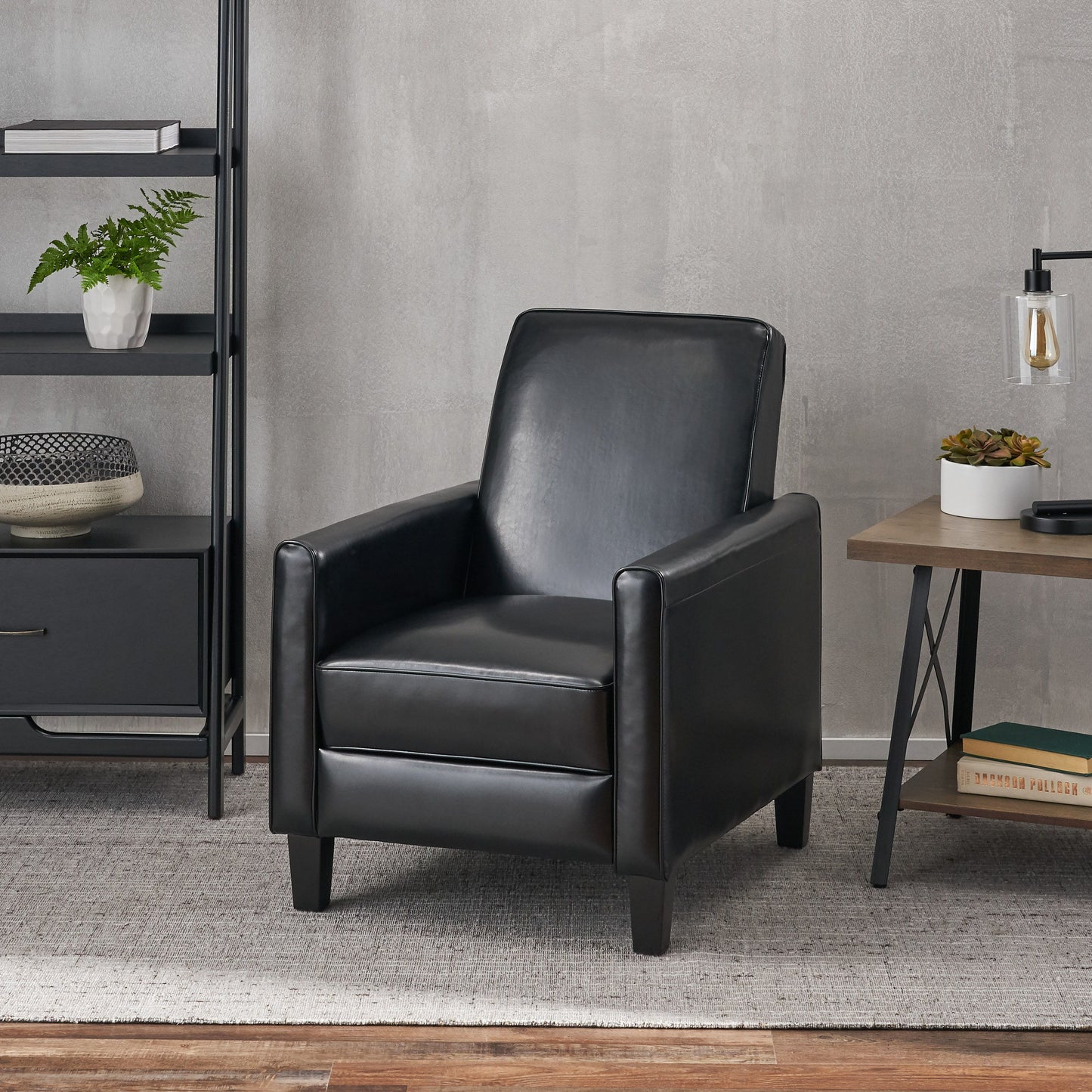 Push Back Chair For Elegant Home - Black