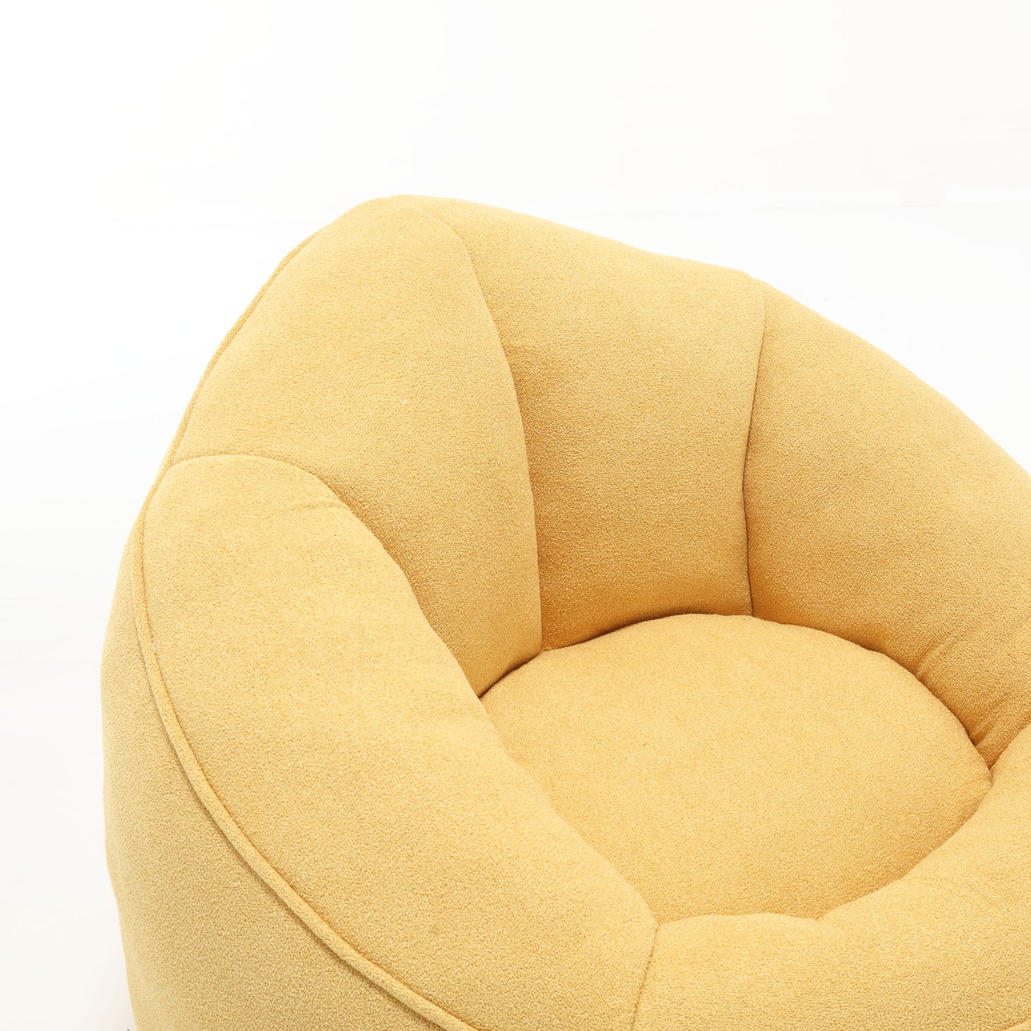 Bedding Bean Bag Sofa Chair High Pressure Foam Bean Bag Chair Adult Material With Padded Foam Padding Compressed Bean Bag With Footrest - Yellow