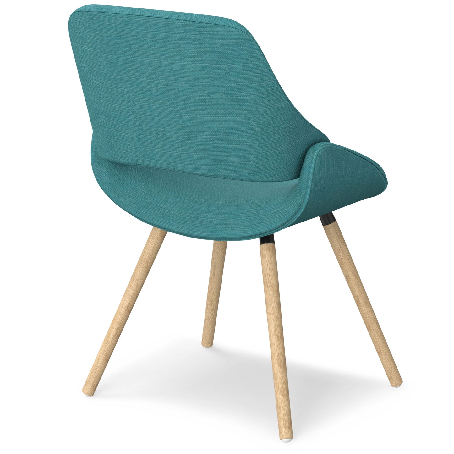 Malden - Bentwood Dining Chair - Turquoise Blue / Light Brown