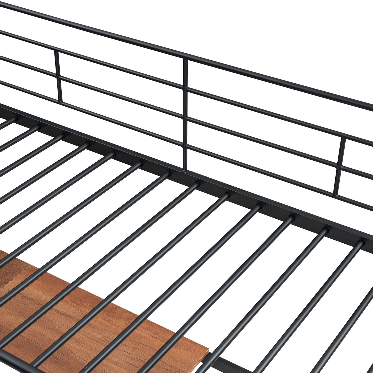 Twin Size Loft Bed With Desk And Grid, Stylish Frame With Lateral Storage Ladder And Wardrobe - Black