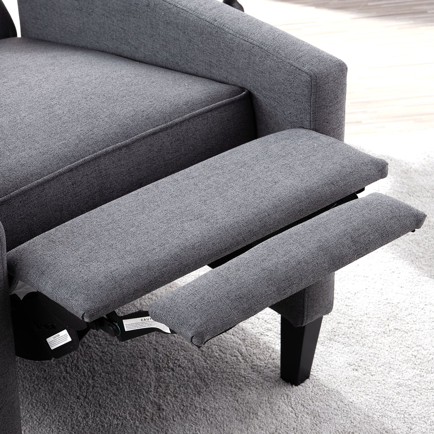 Manual Wing Chair Recliner - Gray