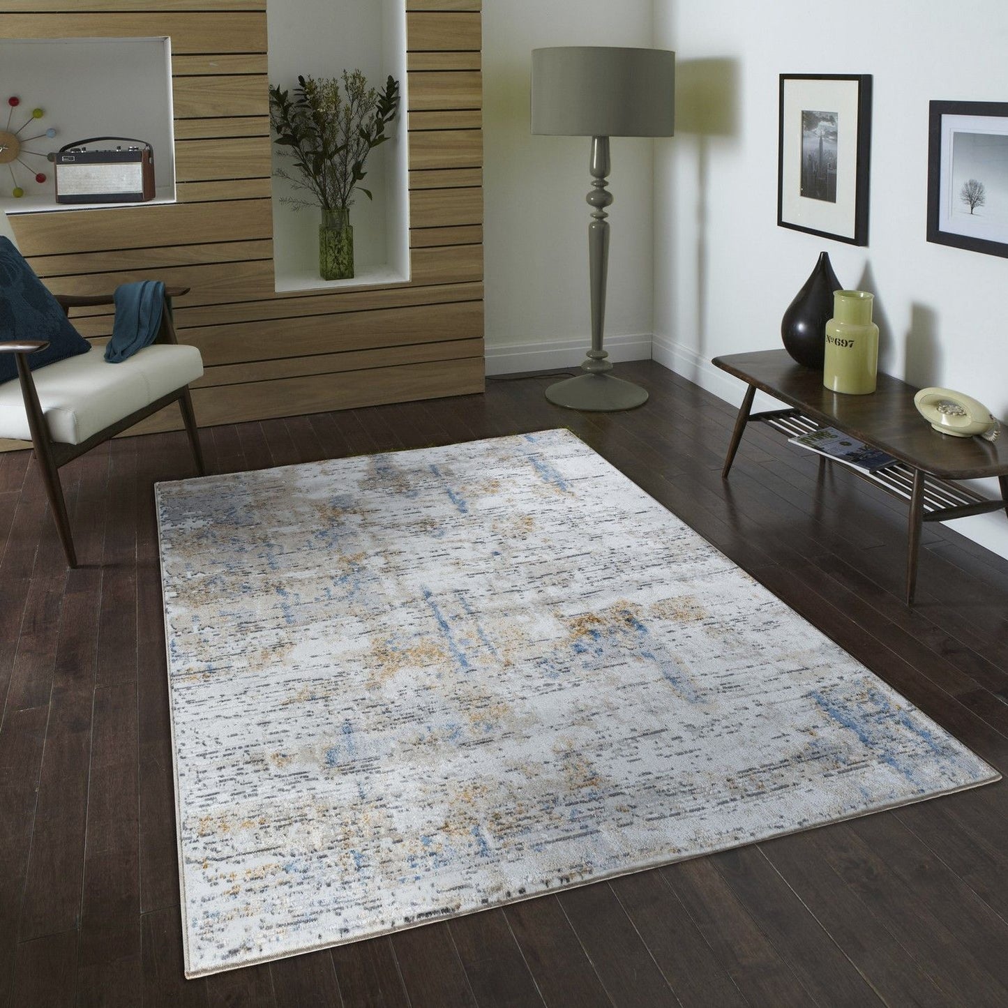 Textures - 7'10" X 9'10" Area Rug - Multi, Polypropylene