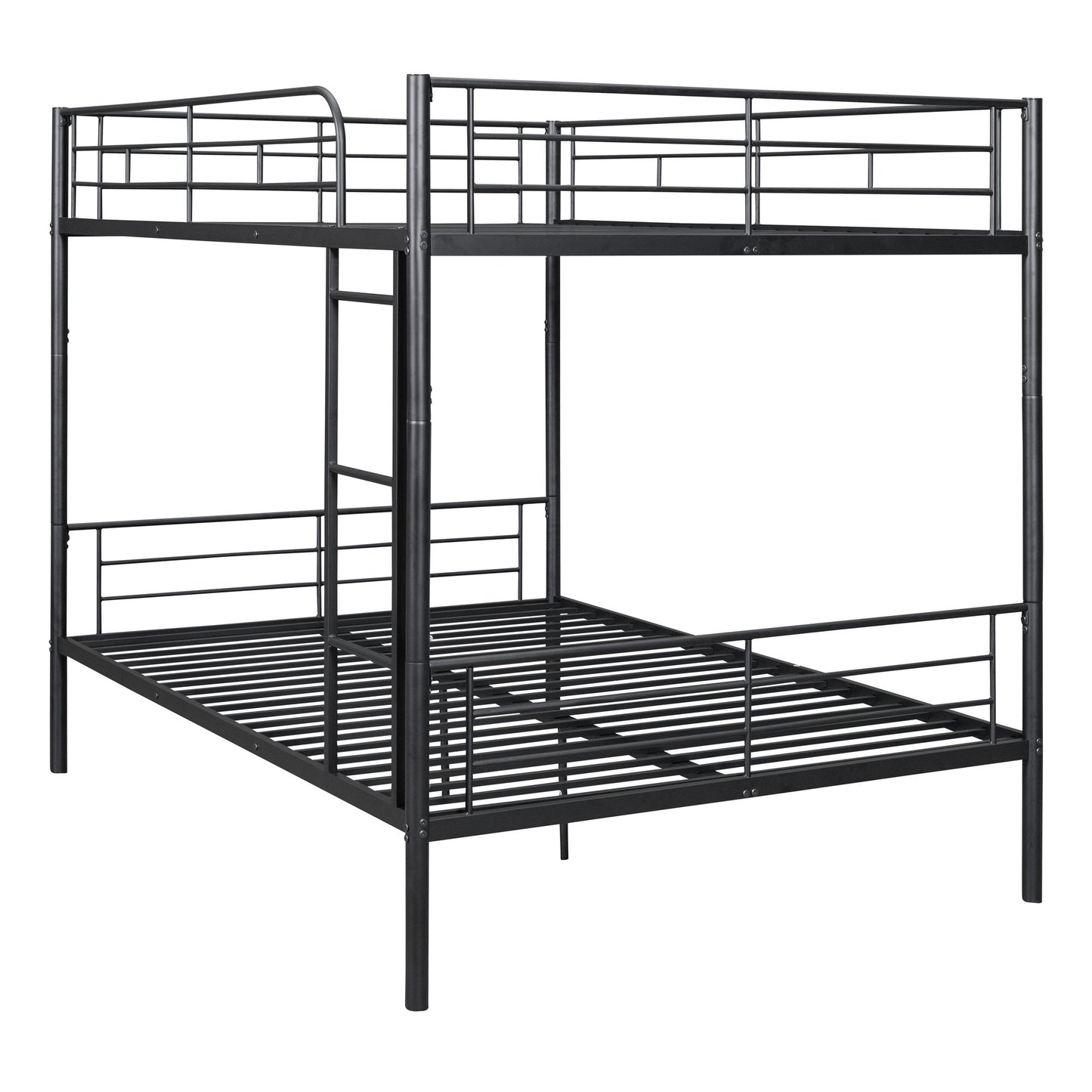 Full Over Full Metal Bunk Bed - Black