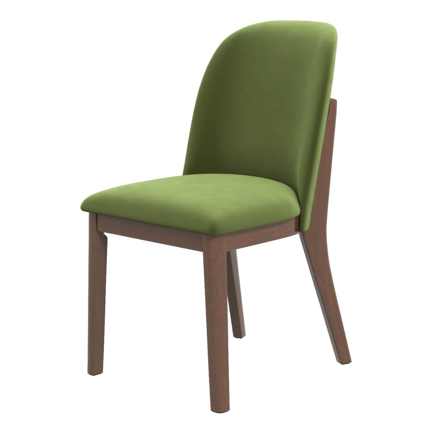 Kaitlyn - Dining Chair (Set of 2) - Brown / Light Green / Olive Green