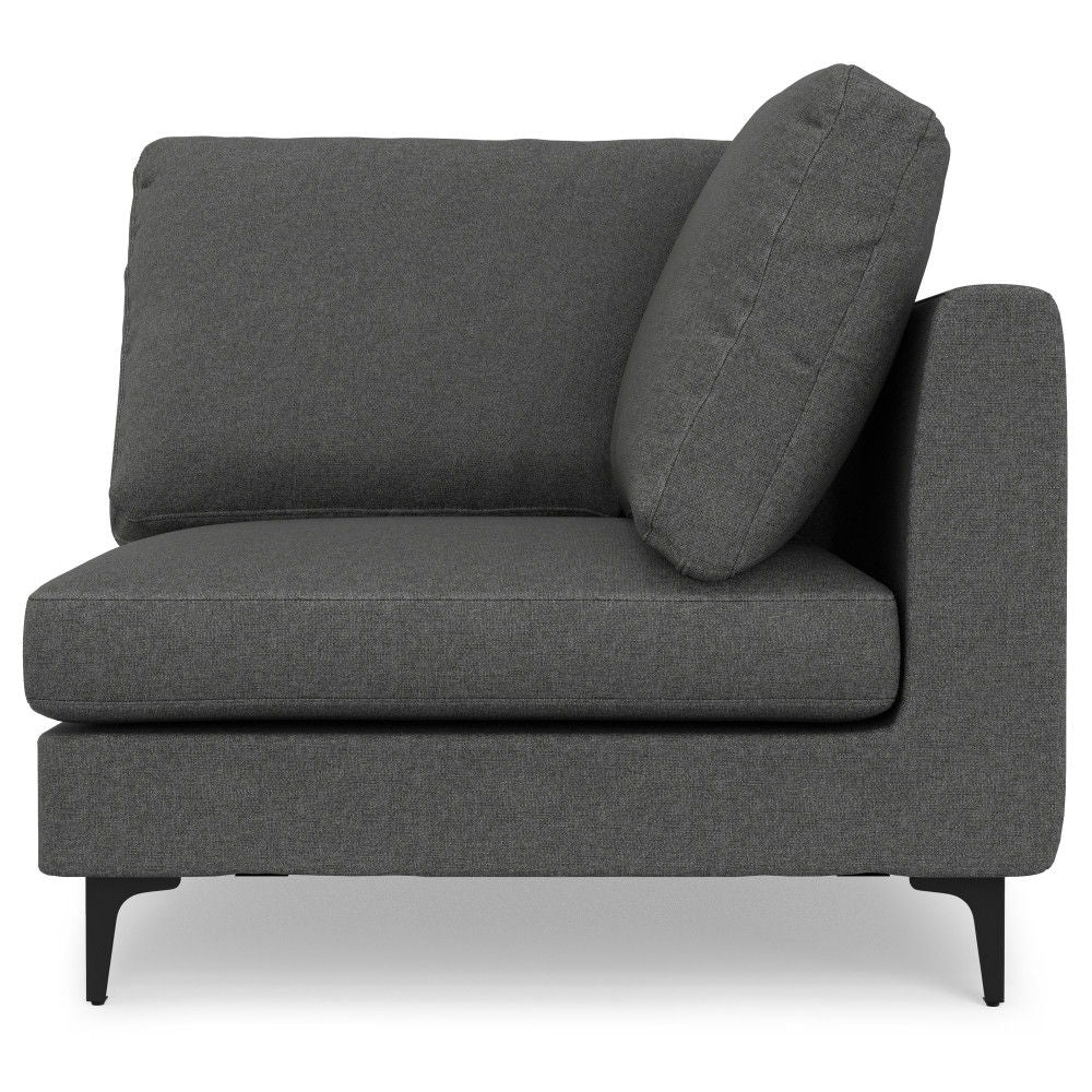 Ava - Mid Century Corner Sectional Sofa - Gray