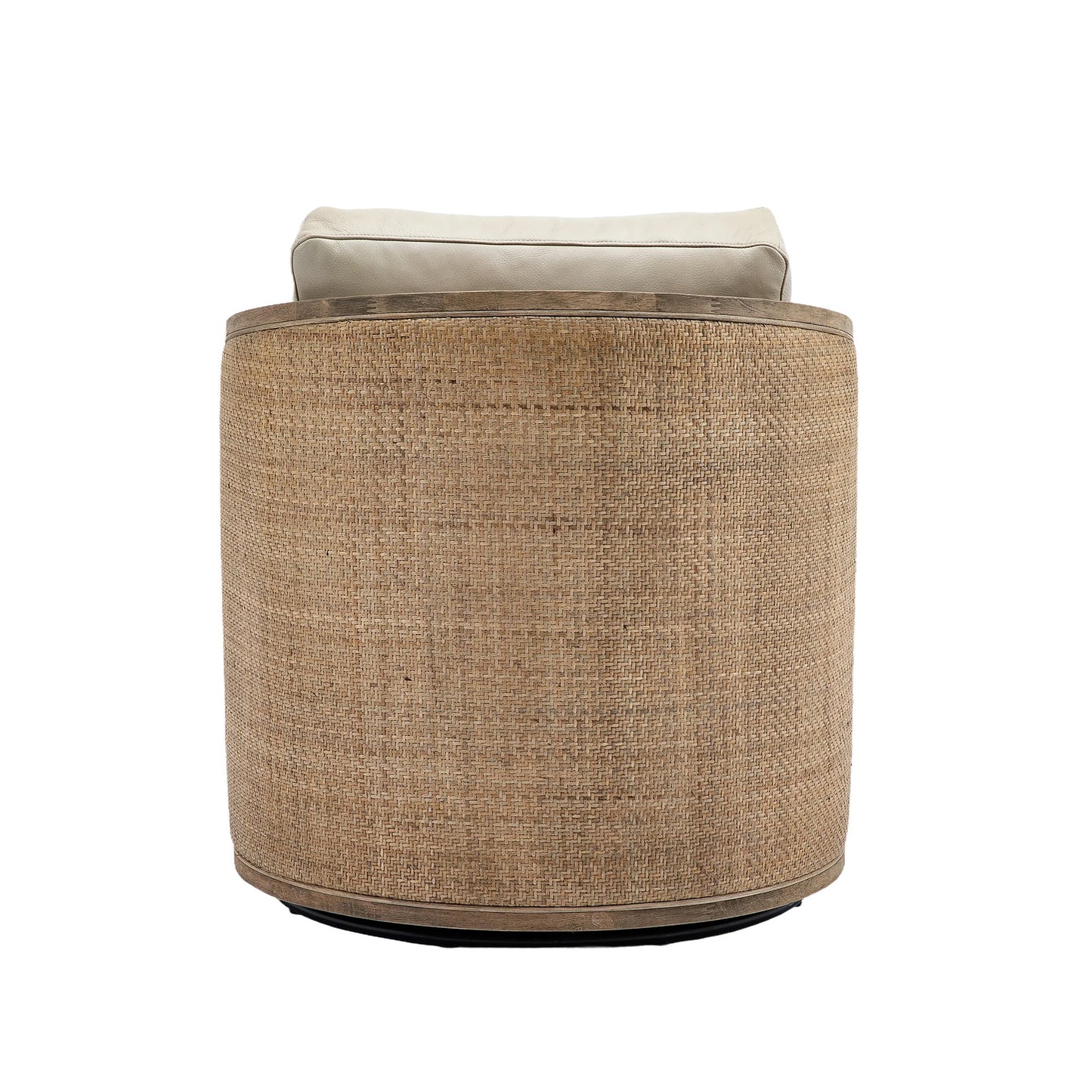 Swivel Barrel Chair, Comfy Round Accent Sofa Chair, 360 Degree Swivel - Oyster Gray