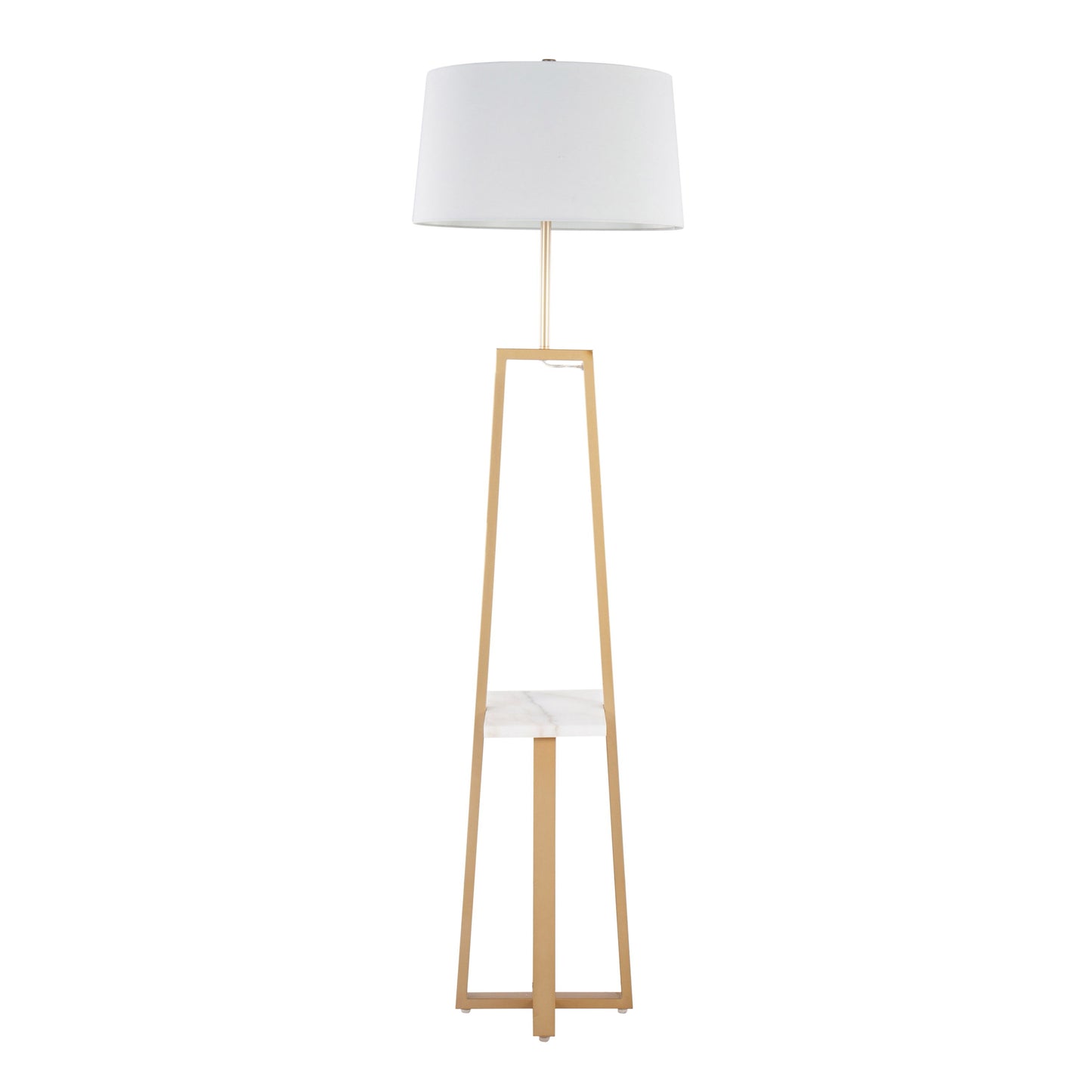 Cosmo - Shelf Contemporary / Glam Floor Lamp - Gold