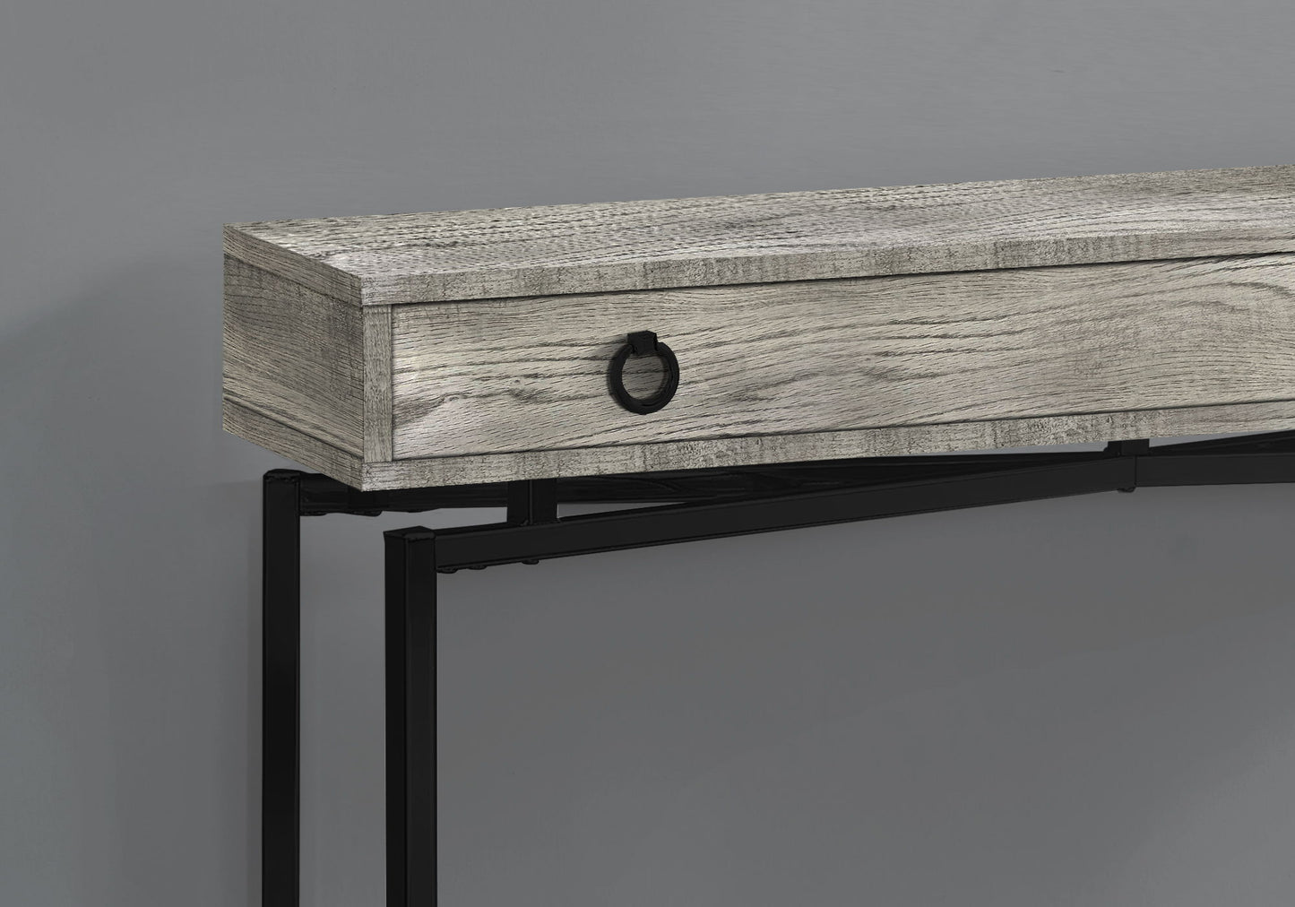 Accent Console Table For Entryway, Storage Drawer, Contemporary & Modern - Gray