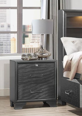 Civic - Nightstand - Gray