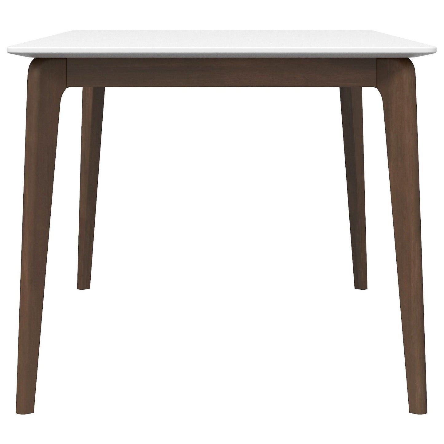 Lindsey - White Top Dining Table - Brown / White