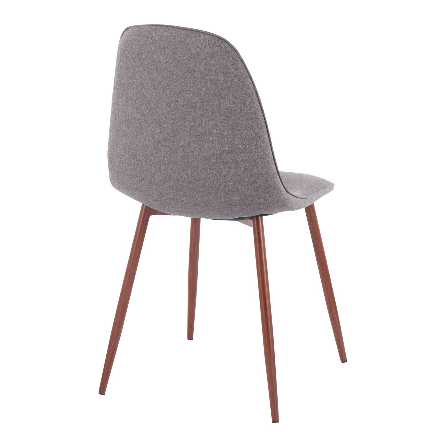 Pebble - Contemporary Chair (Set of 2) - Walnut / Charcoal