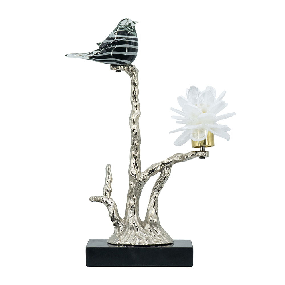 Aluminum Candle Holder & Marble Stand - Multicolor