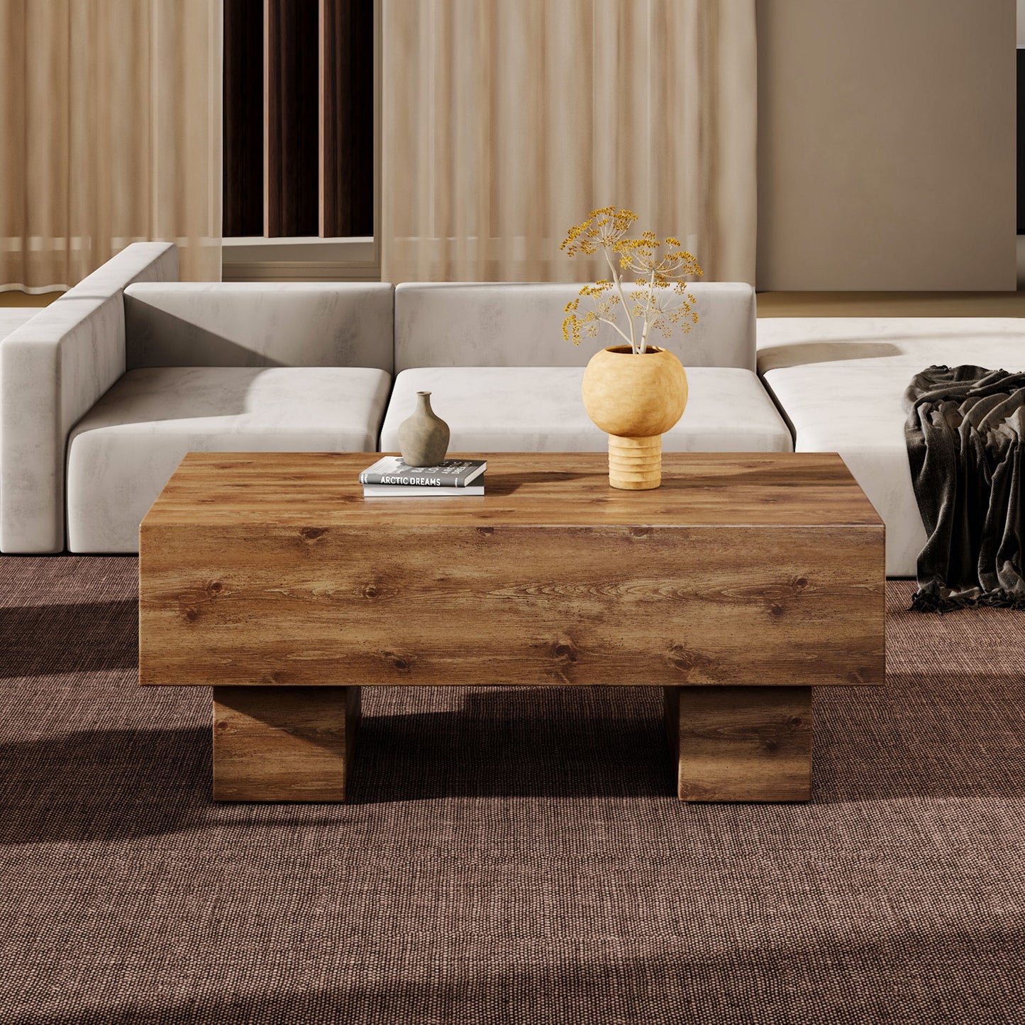 Rectangular Coffee Table - Wood