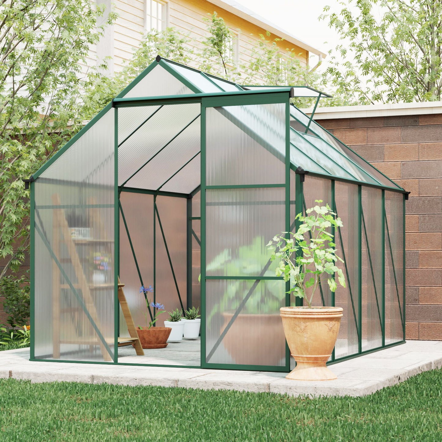 Outdoor Patio Greenhouse - Green