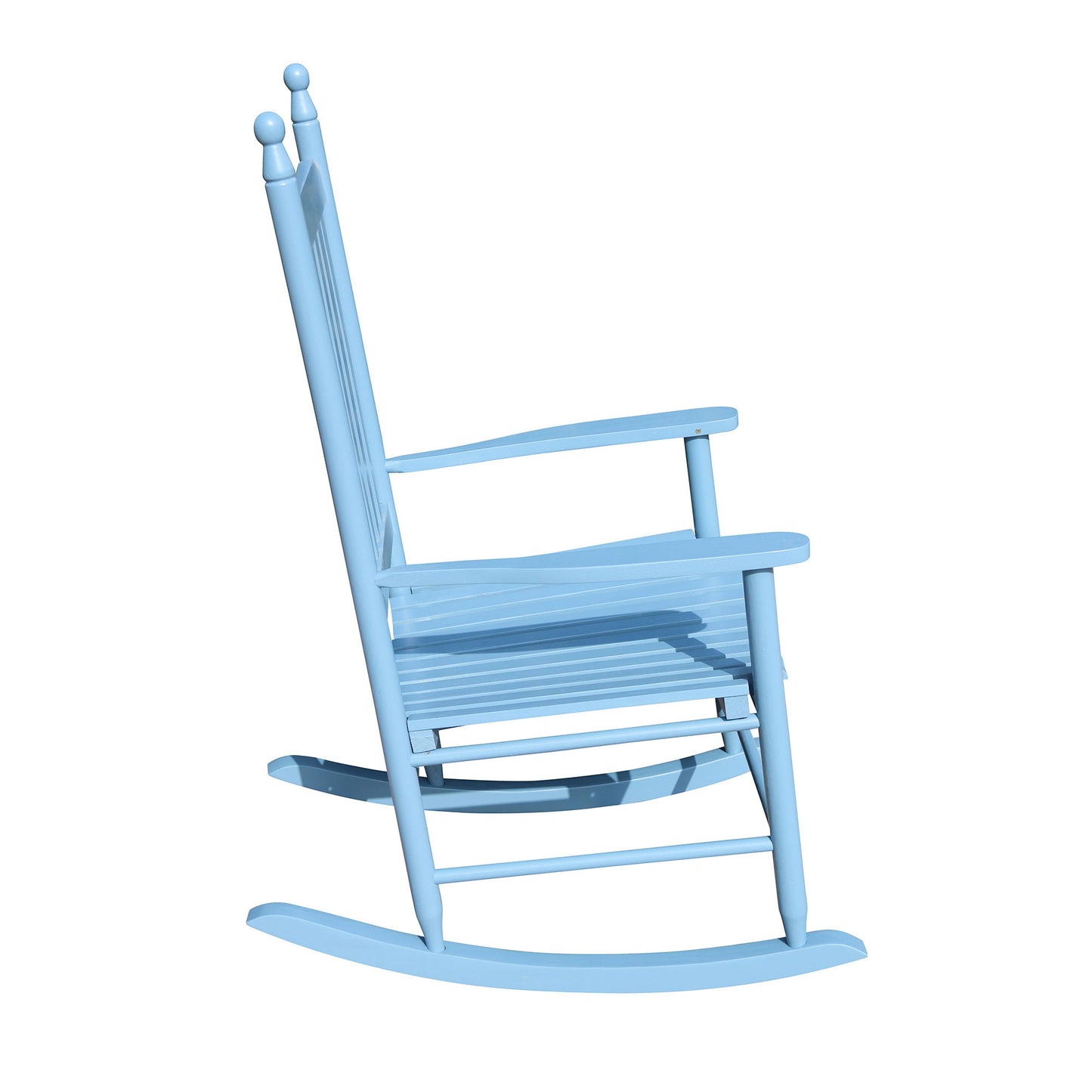 Wooden Porch Rocker Chair - Blue