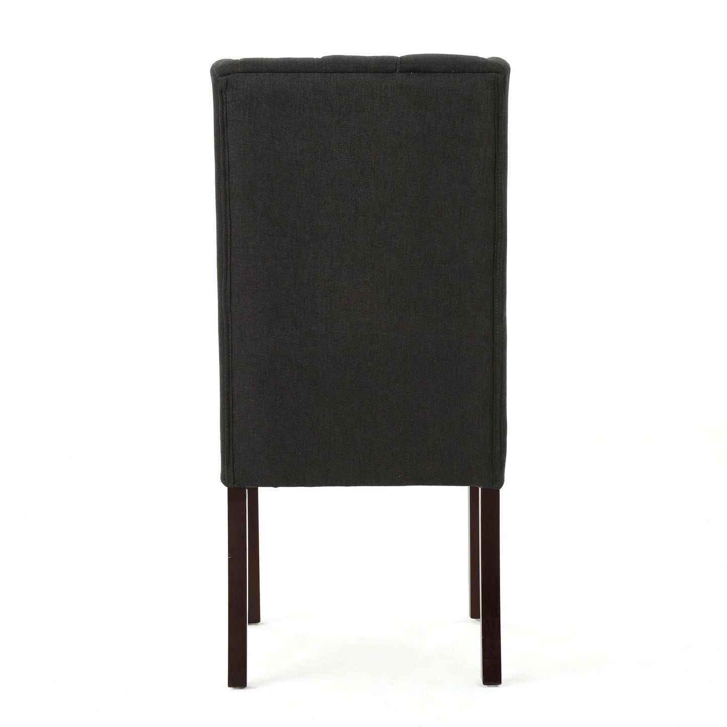 Contemporary Dining Chair (Set of 2) With Tufted Design - Charcoal