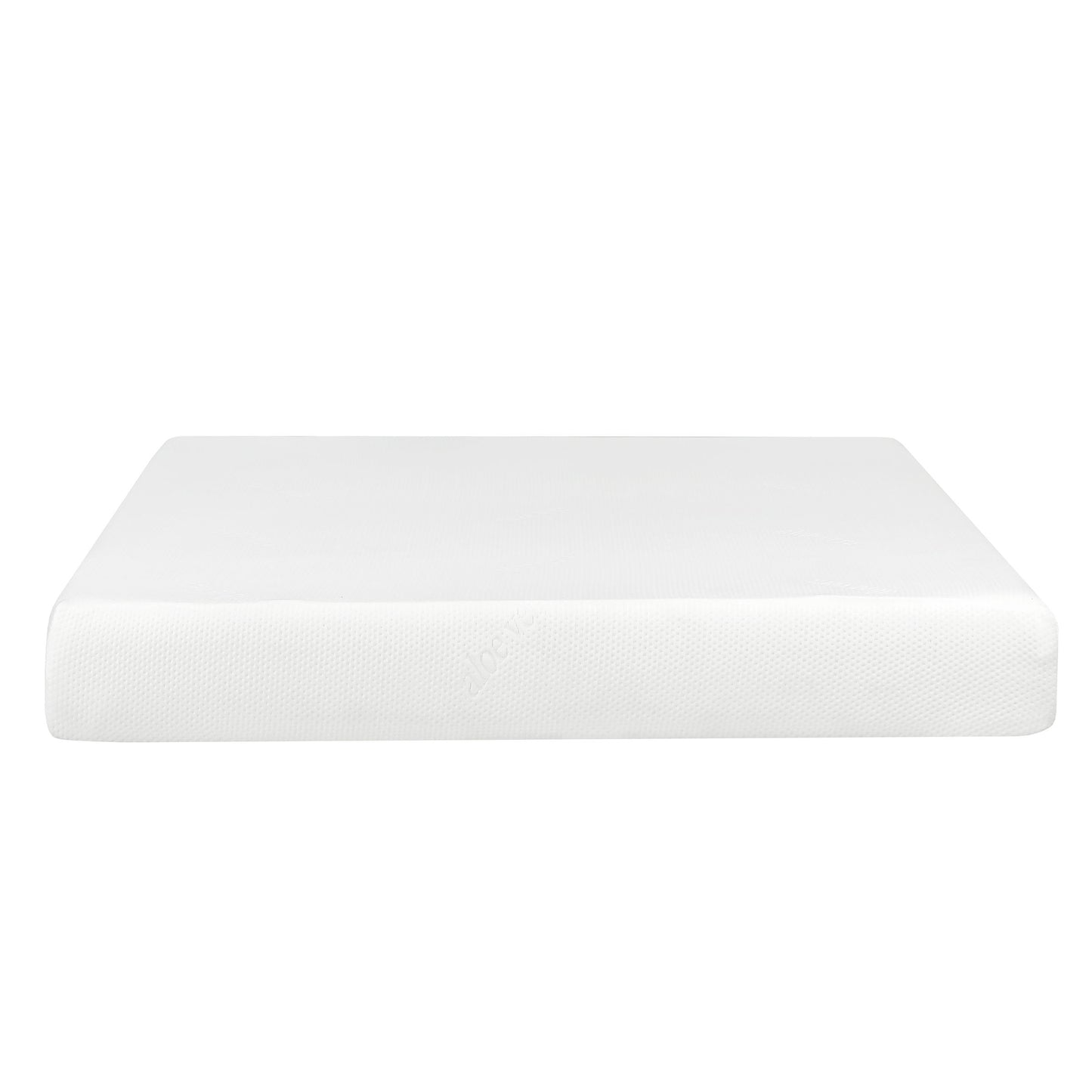 Plush 8" Gel Memory Foam Mattress For Queen Size Bed Polyester Aloe Vera Cover - White