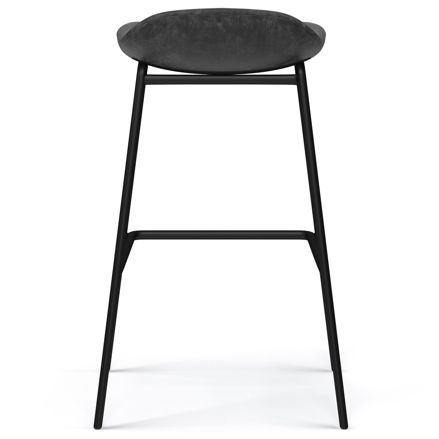 Dafney - Bar Stool (Set of 2) - Distressed Charcoal Gray