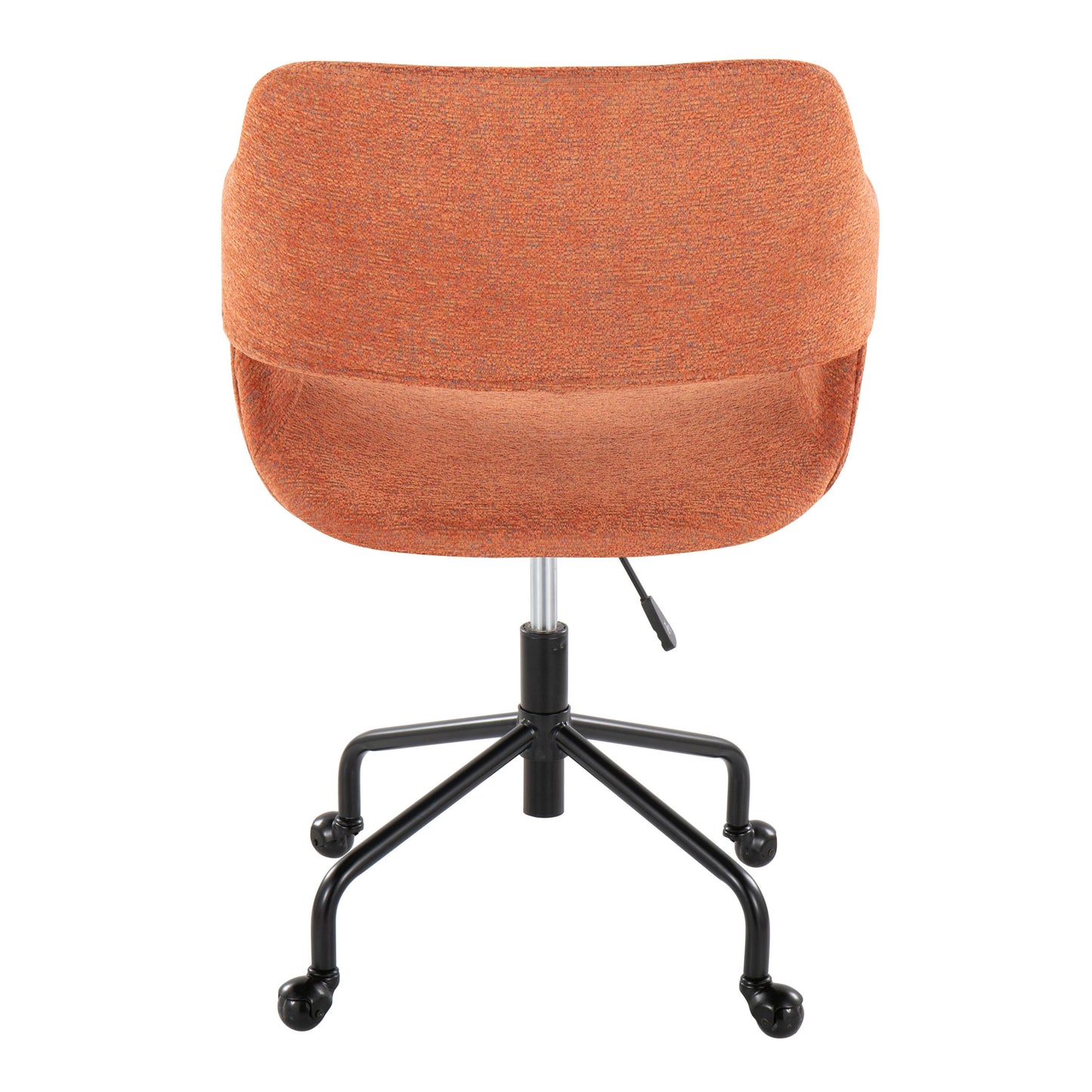 Margarite - Contemporary Adjustable Office Chair - Black / Orange