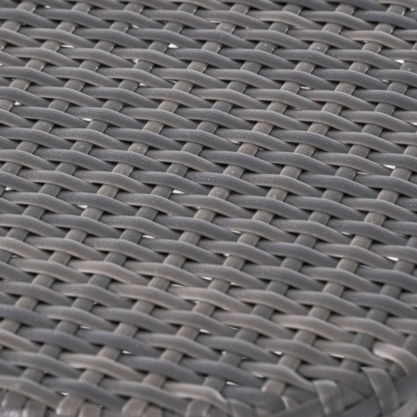 Outdoor Wicker Patio Side Table - Gray