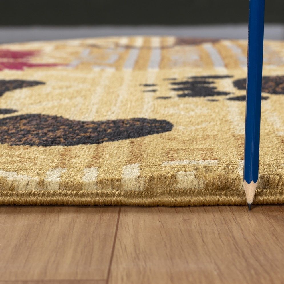 Nature's Nest - 7'10" X 10'3" Lodge Area Rug Polyester - Multi