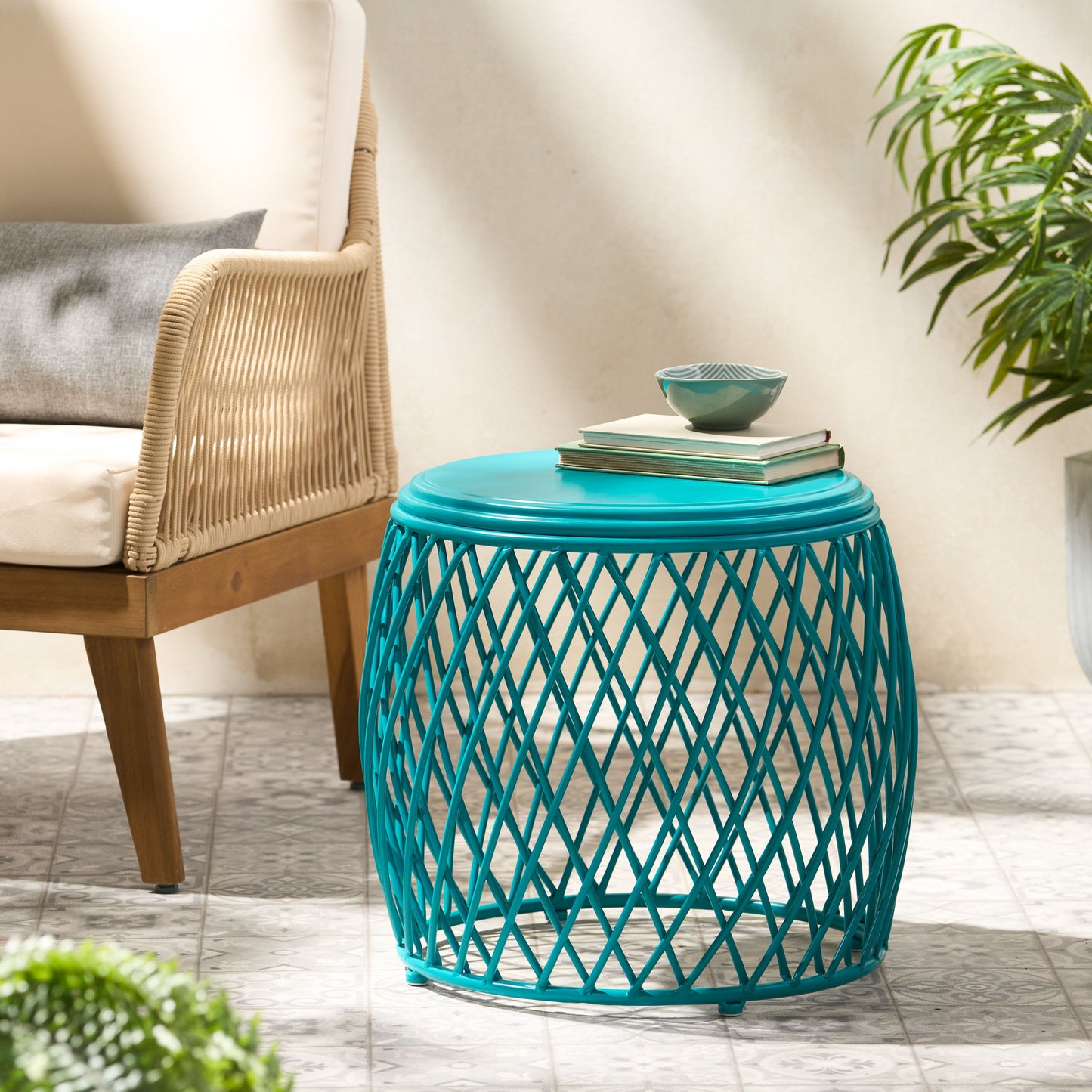 Alamera - Side Table - Teal