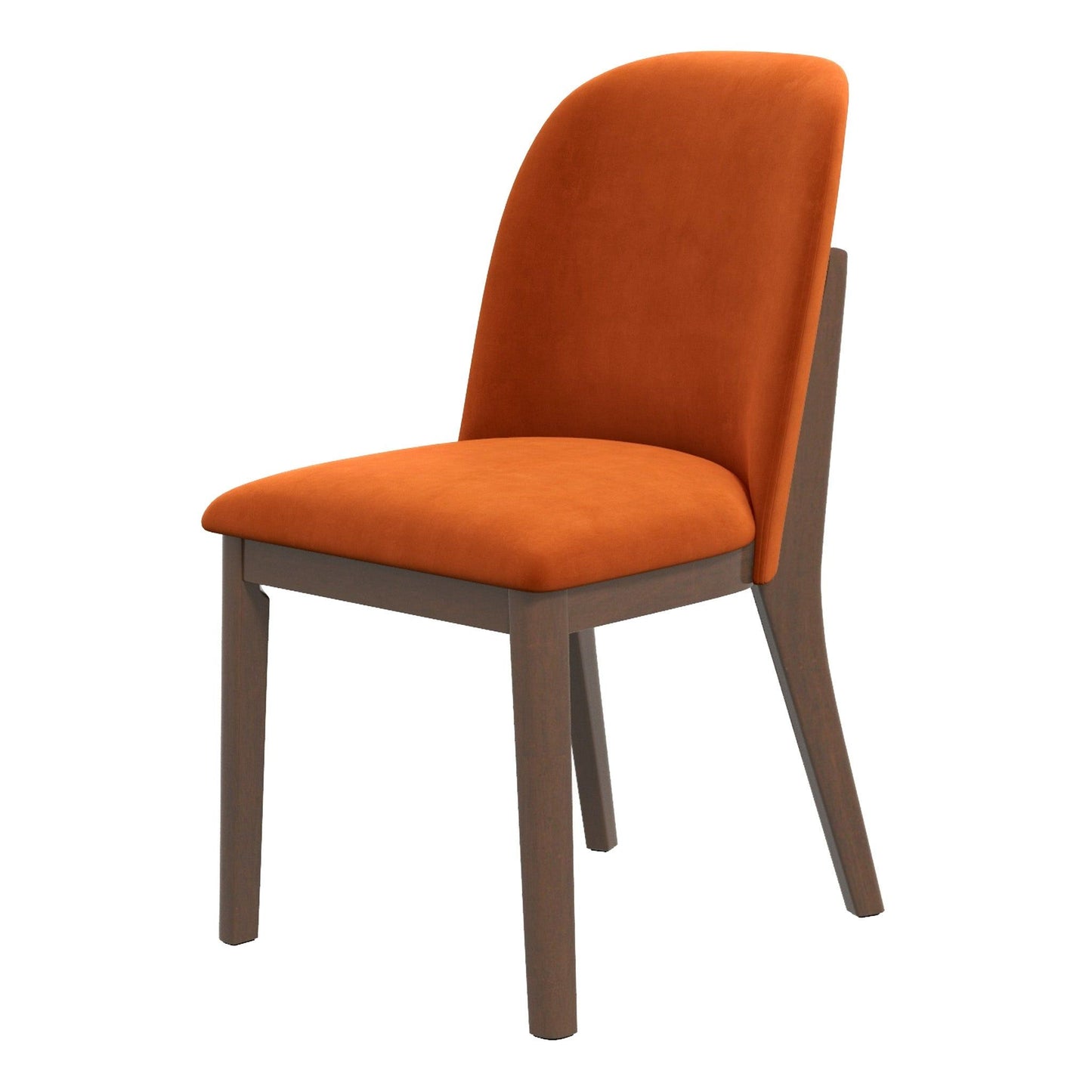 Kaitlyn - Dining Chair (Set of 2) - Brown / Burnt Orange