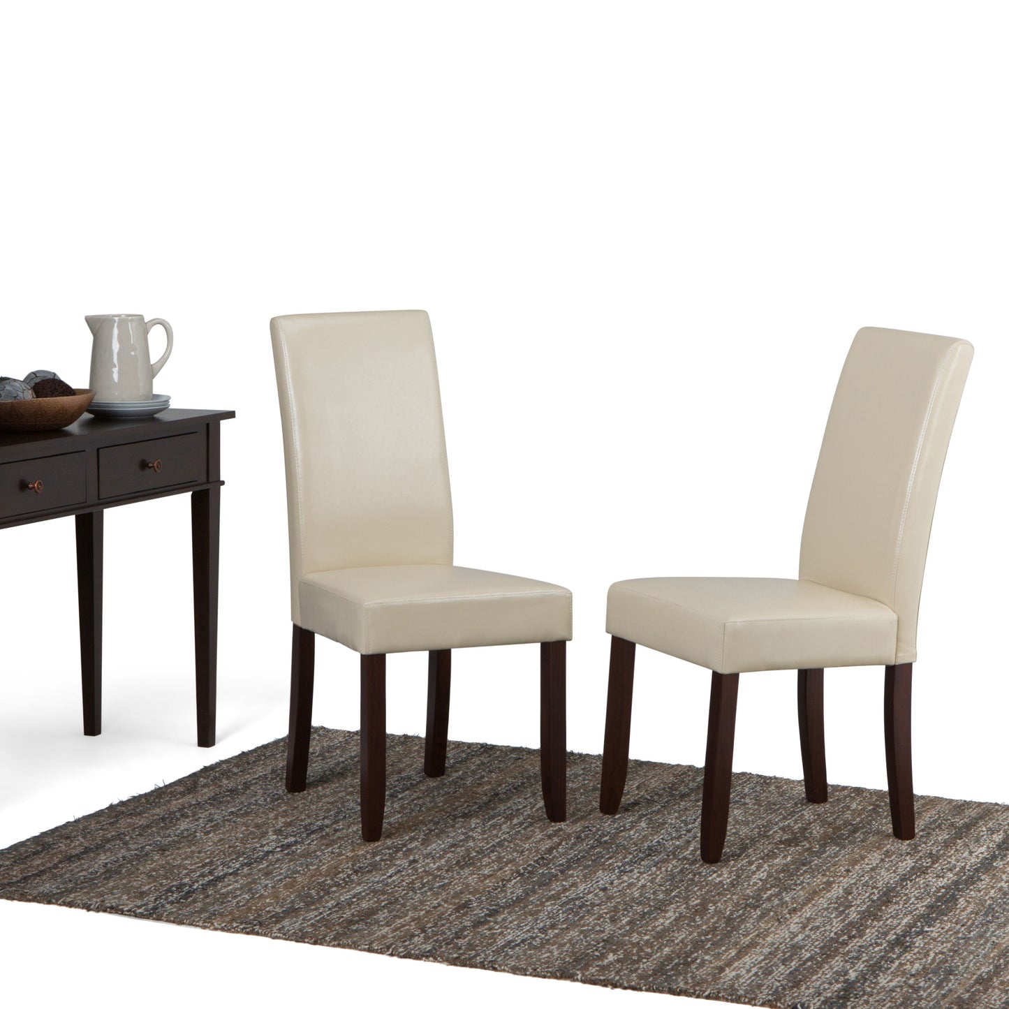Acadian - Parson Dining Chair (Set of 2) - Satin Cream