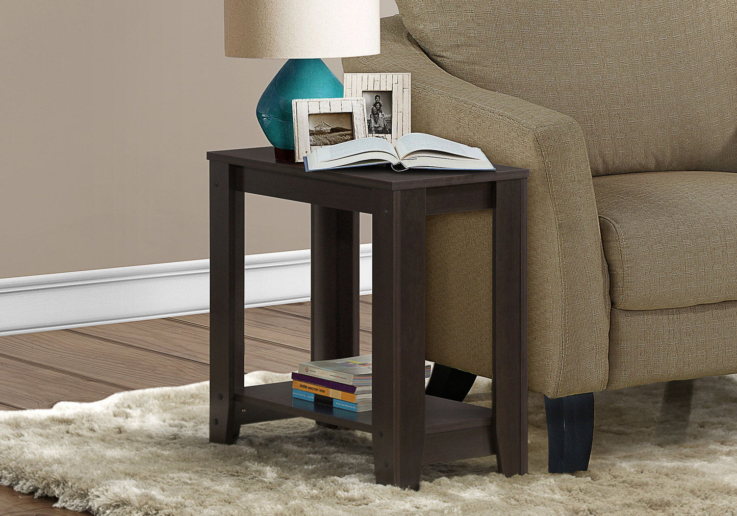 Accent Table, Side Transitional - Espresso