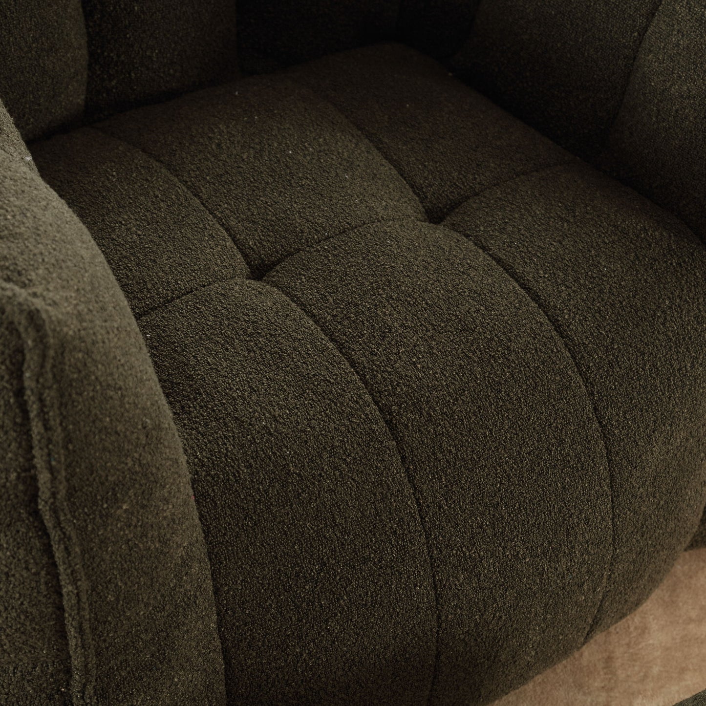 Soft Bean Bag Chair With High Resilient Foam (Chips) - Olive Green