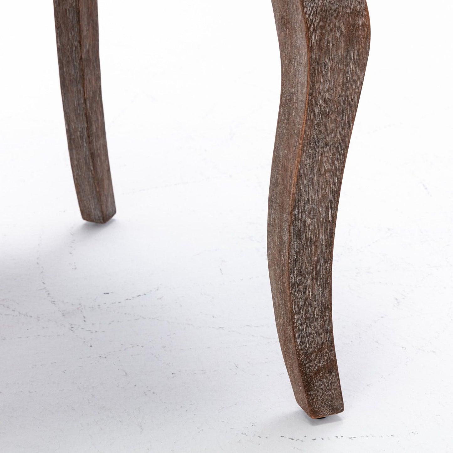 Ultra Side Dining Chair,Thickened Fabric Chairs With Neutrally Toned Solid Wood Legs, Bronze Nail Head (Set of 2) - Beige