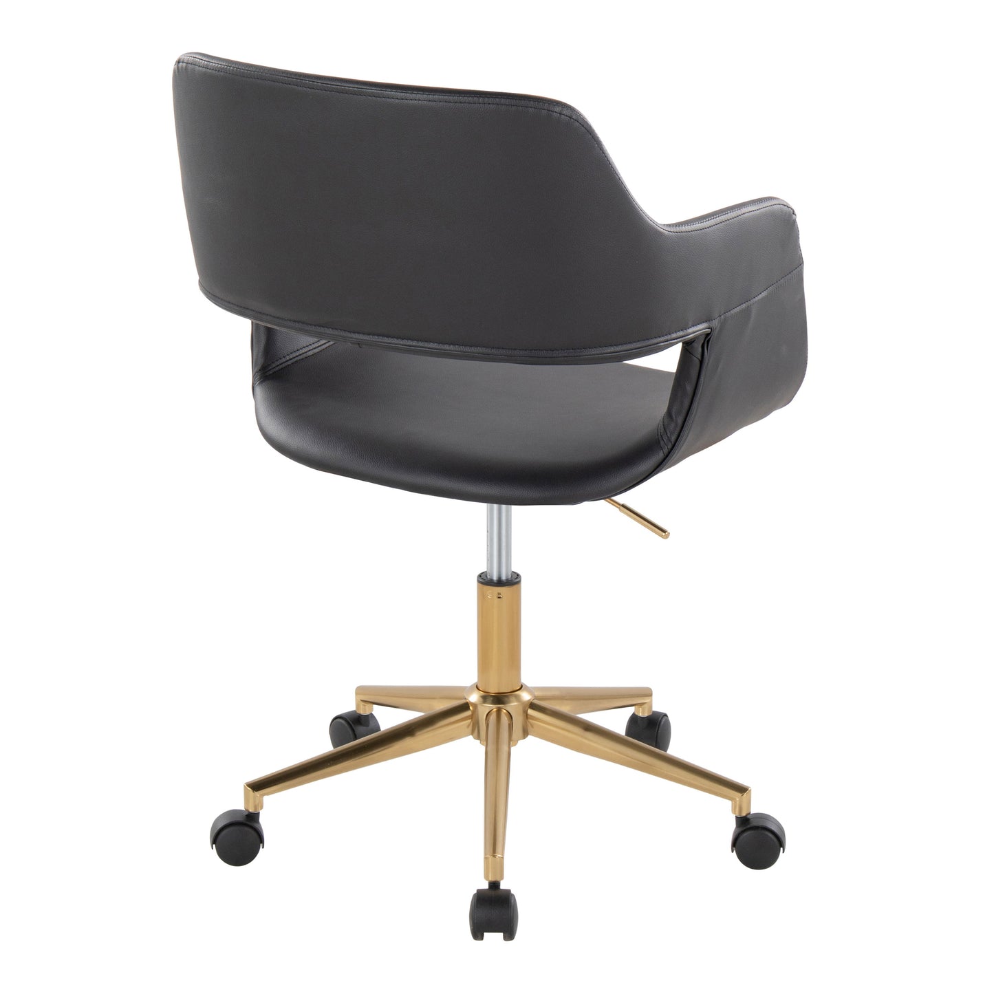 Margarite - Contemporary Task Chair - Gold / Black