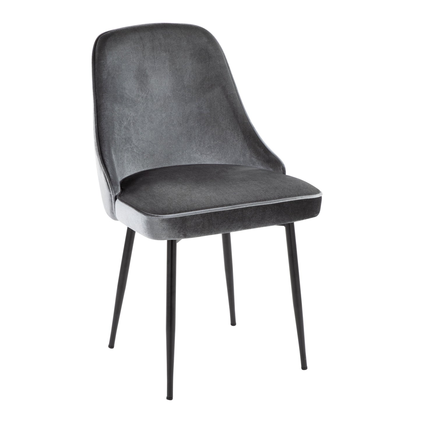 Marcel - Contemporary Dining Chair (Set of 2) - Black / Blue