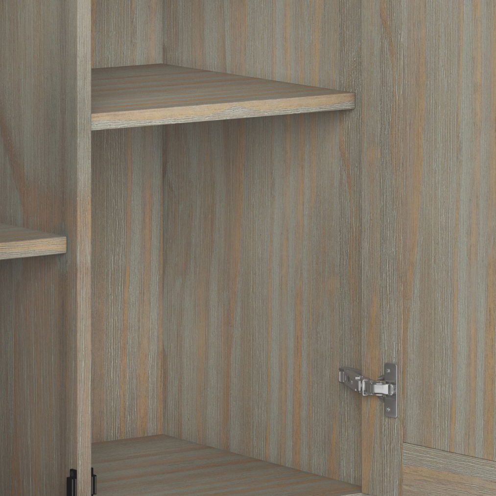 Amherst - Low Storage Cabinet - Distressed Gray