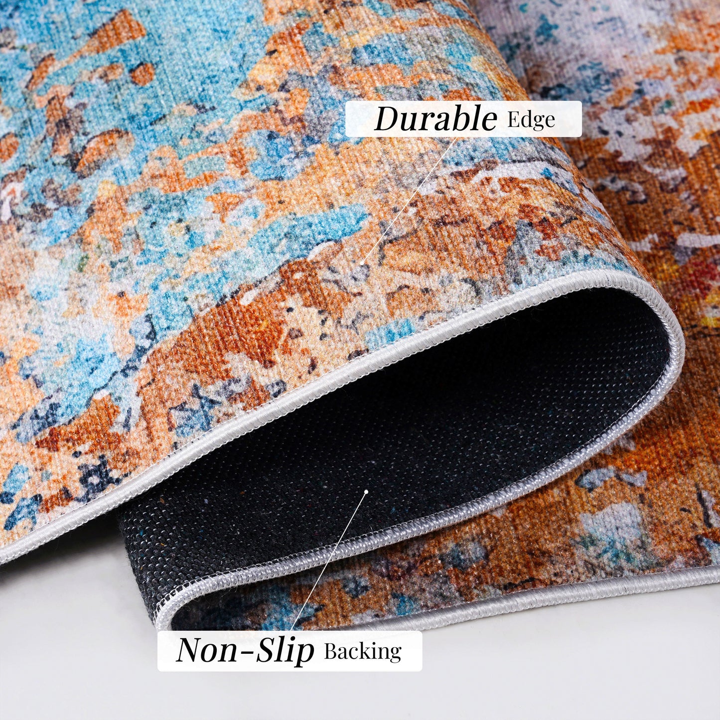 Maval - 3' X 5' Washable Area Rug - Multi