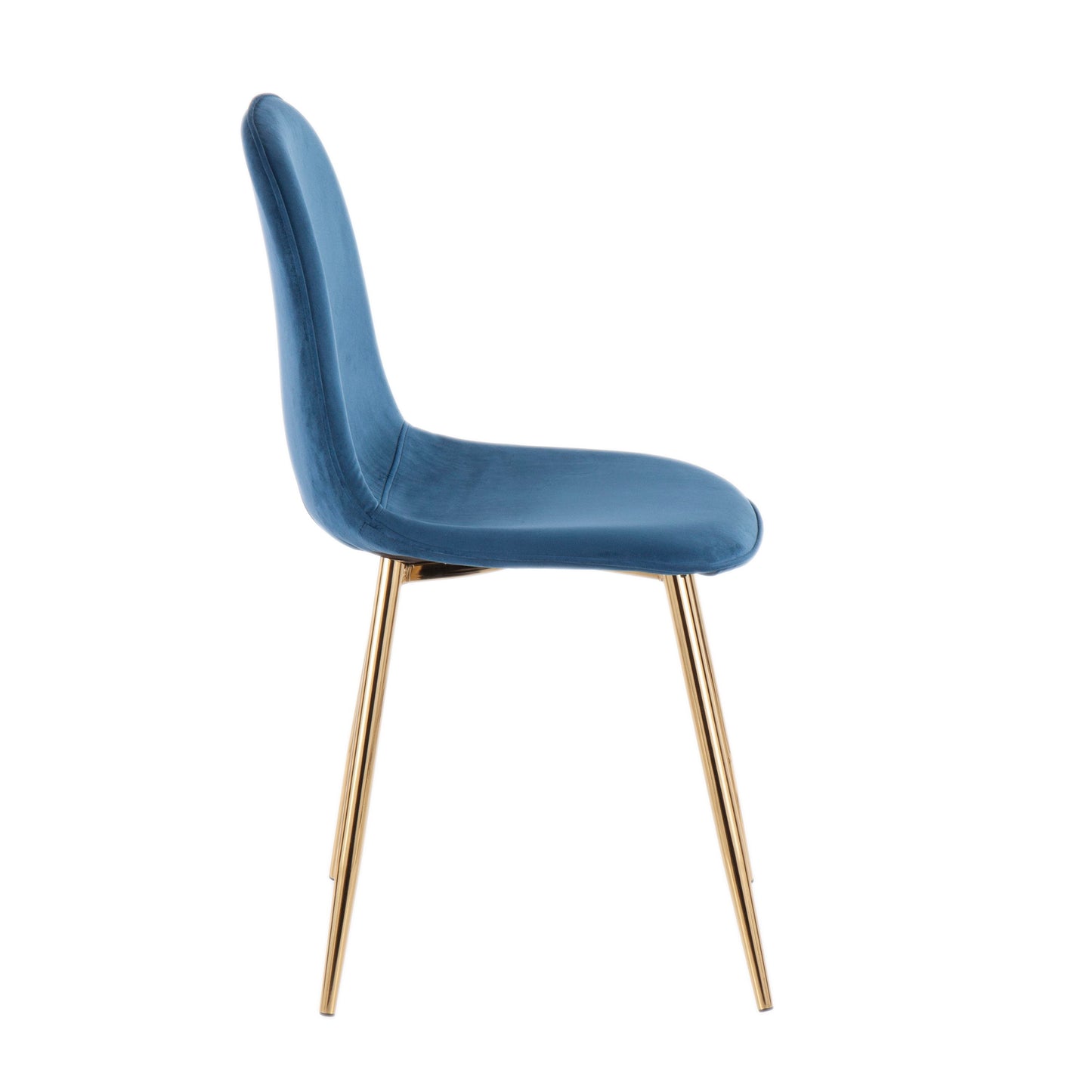 Pebble - Contemporary, Chair (Set of 2) - Gold / Blue