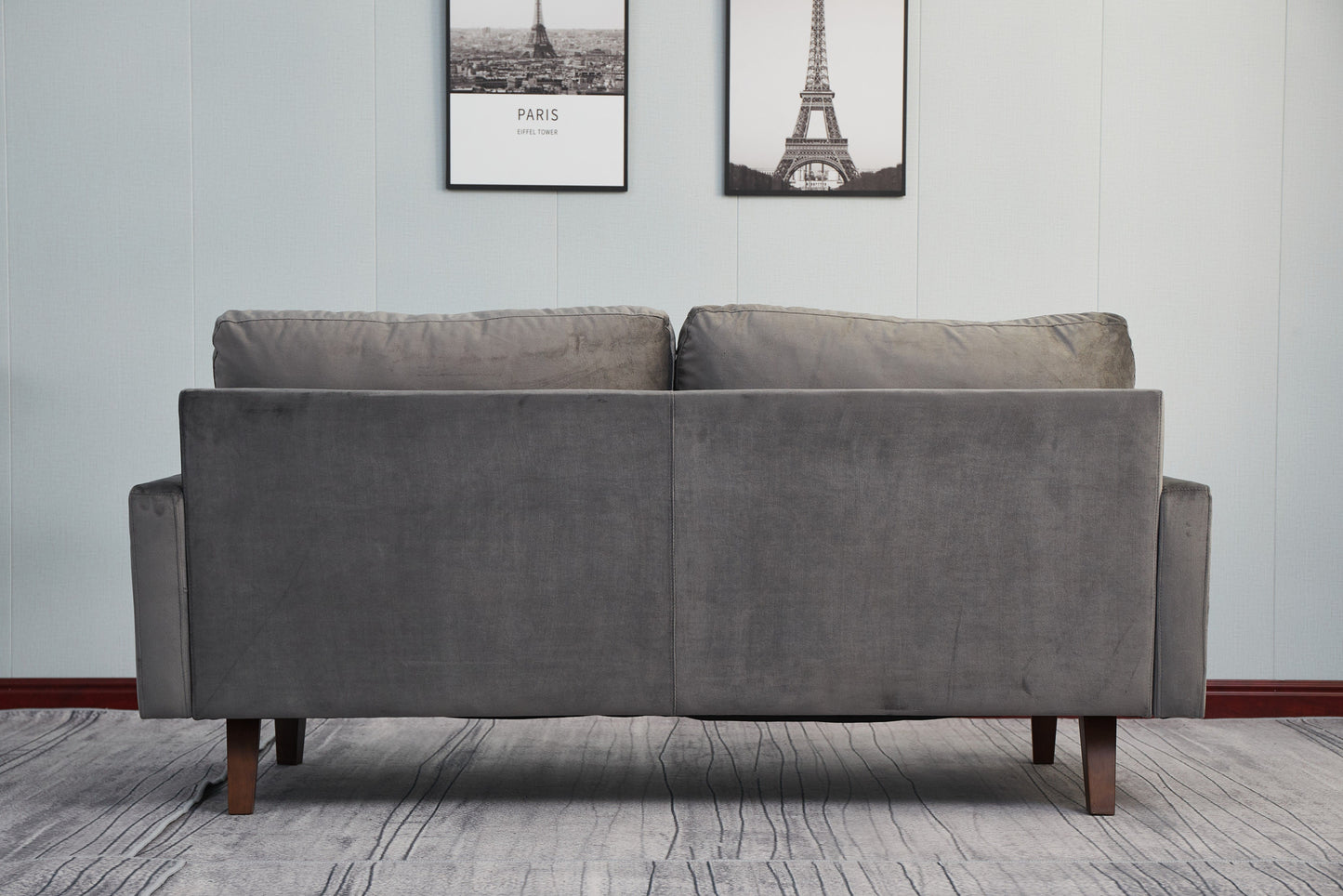 Plush Comfort Loveseat - Gray