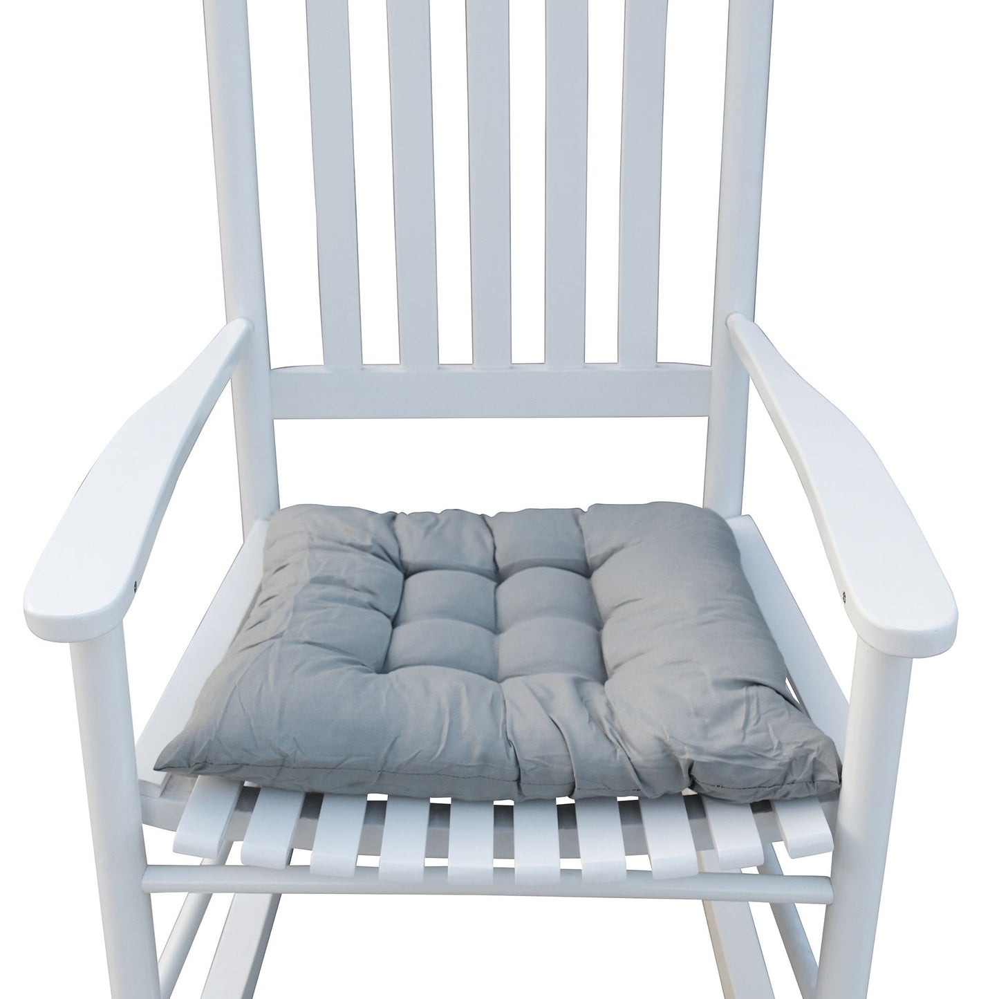 Wooden Porch Rocker Chair, Without Mat - White