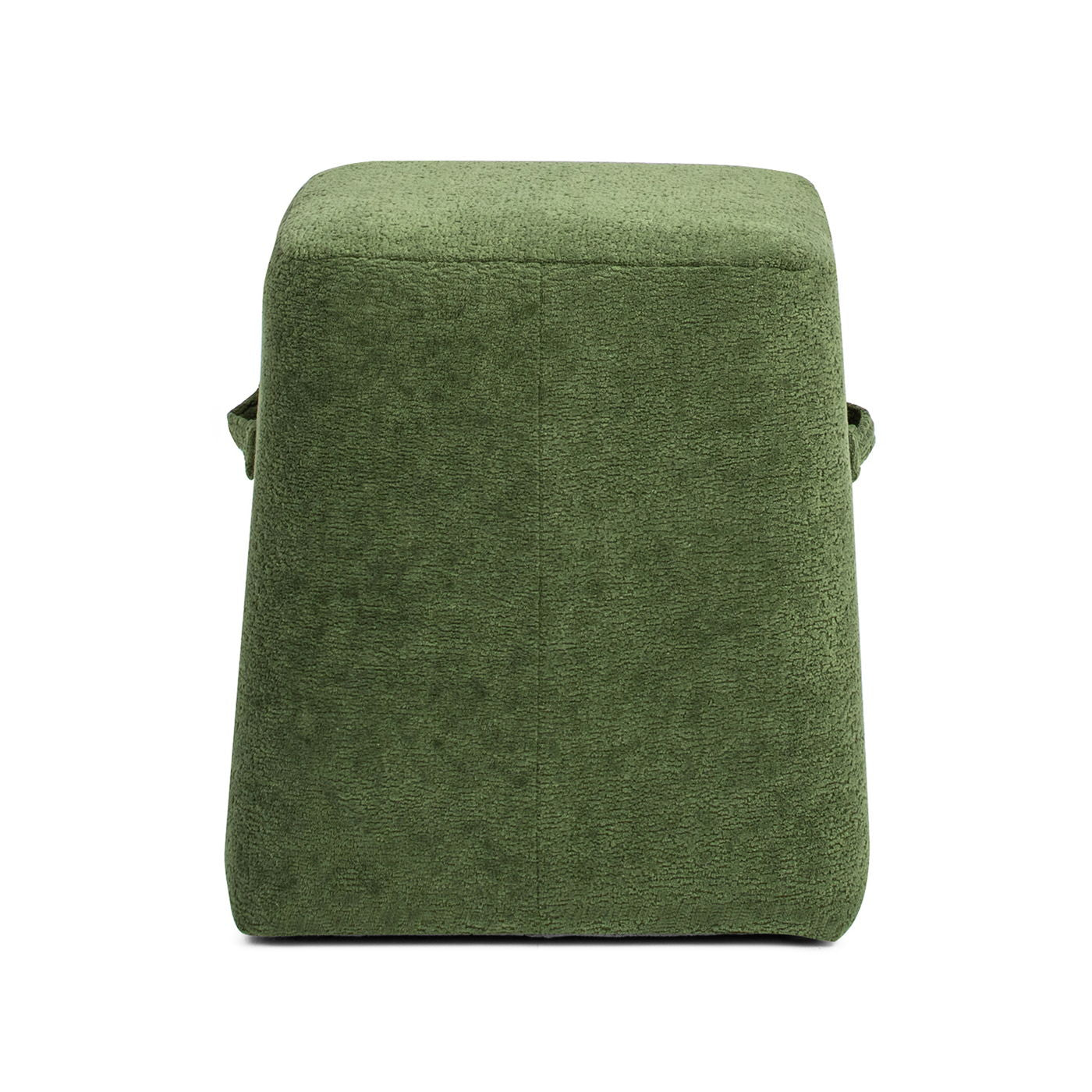Oliver - Tapered Square Upholstered Ottoman - Moss Green Fleeced