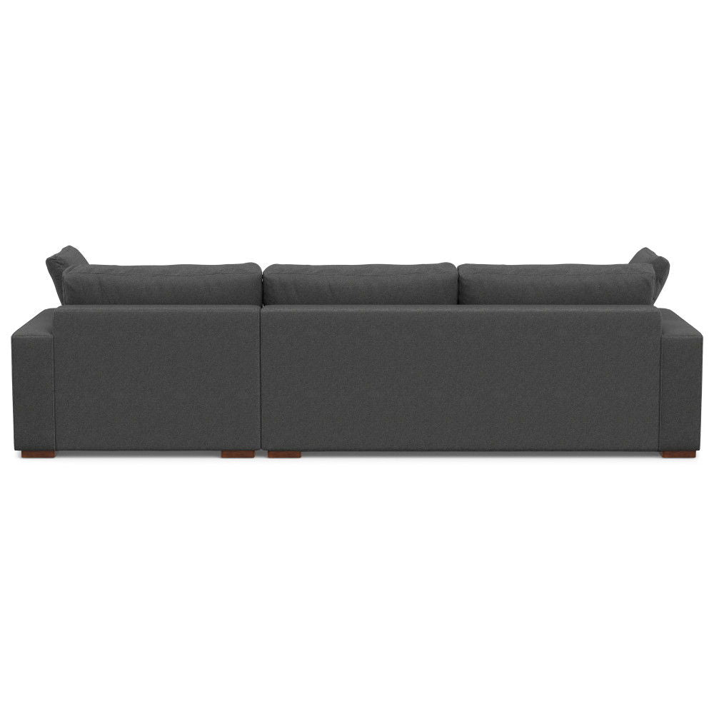 Charlie - Deep Seater Right Sectional Sofa - Gray