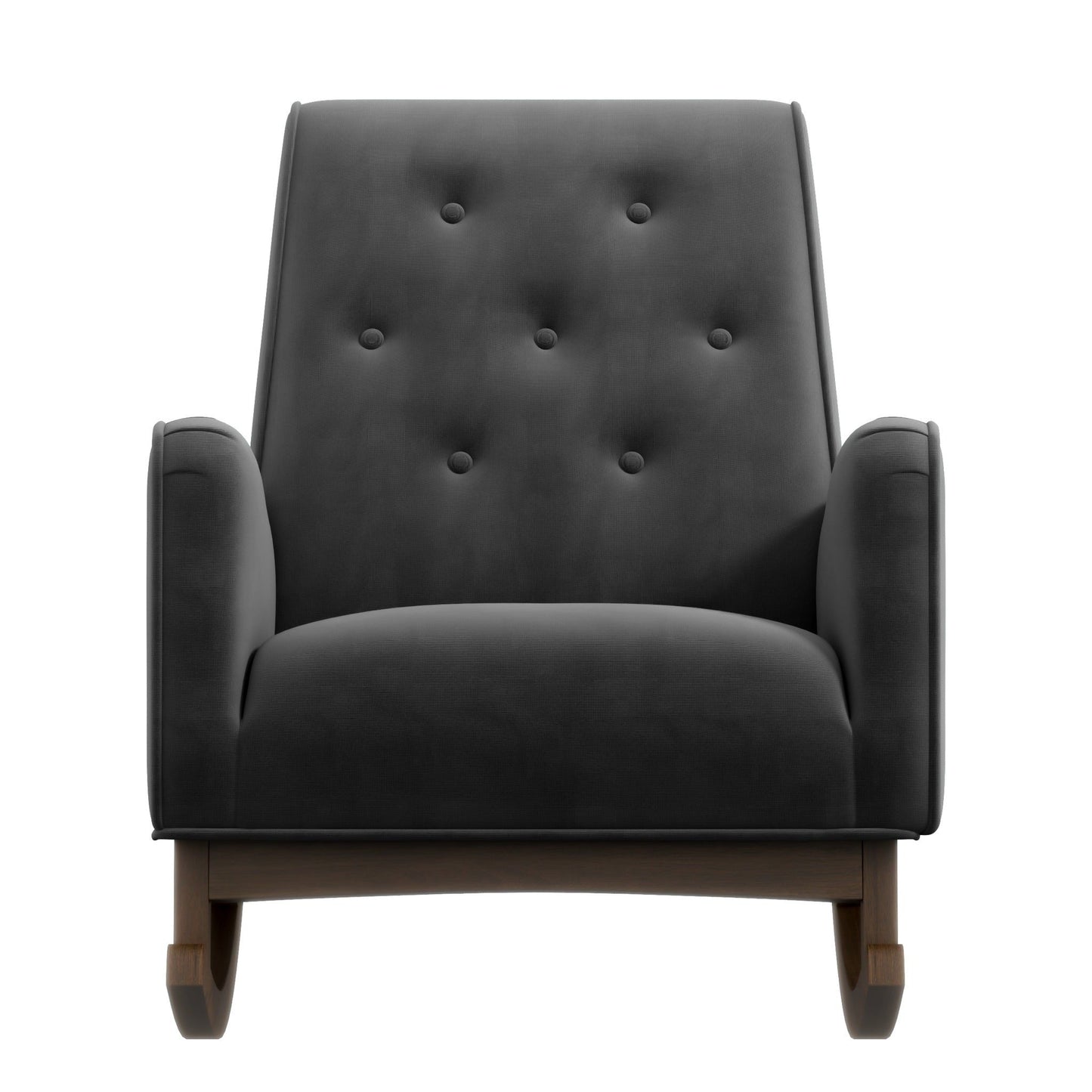 Demetrius - Rocking Chair - Dark Gray / Wood
