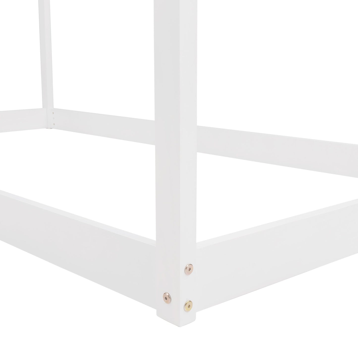 Twin Size Playhouse Style Bed - White