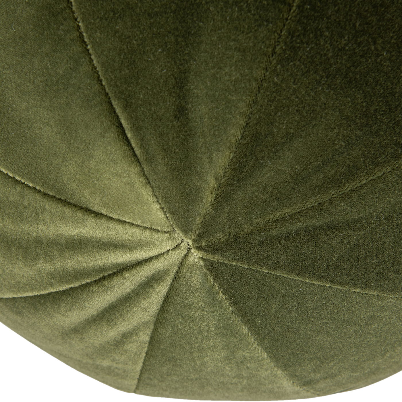 Luna - Round Sphere Accent Ball Throw Pillow - Olive Green