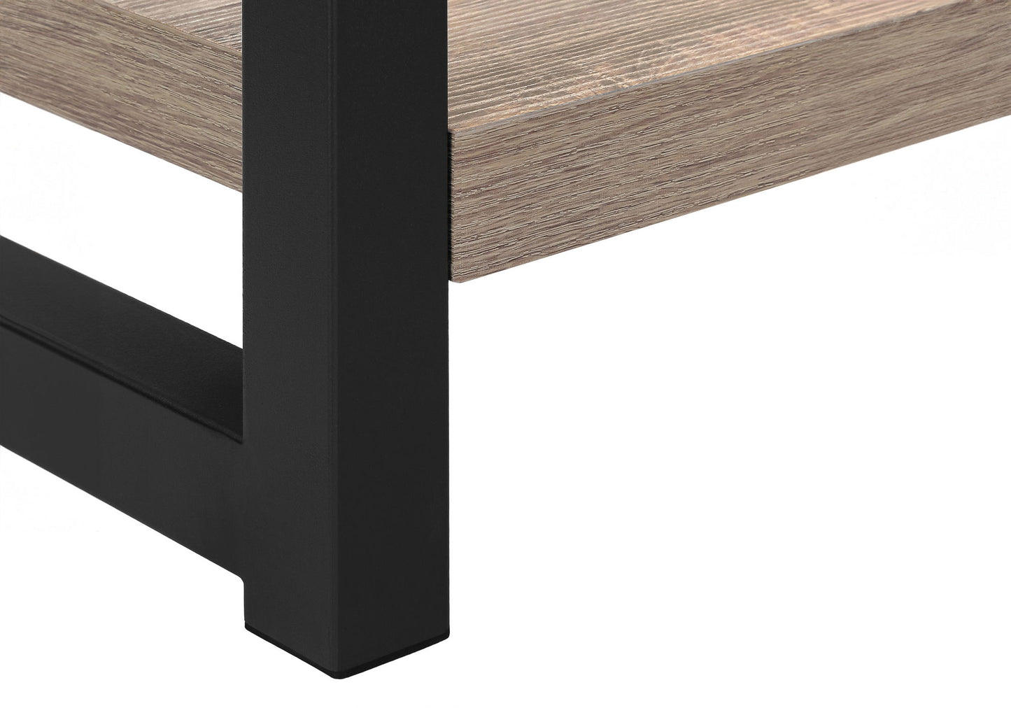 Accent Side Table, Narrow, Small, 2 Tier, Versatile Placement - Taupe