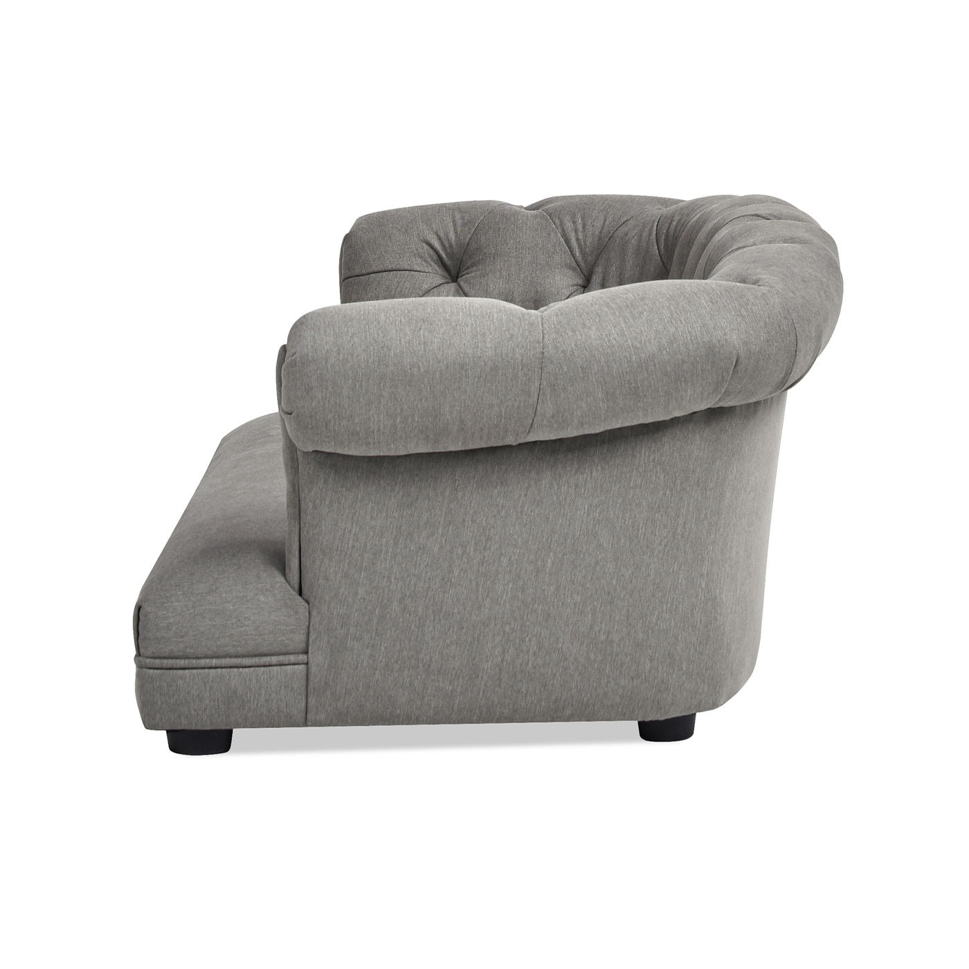 Kiki - Chesterfield Dog Sofa Bed Medium - Uptown Gray