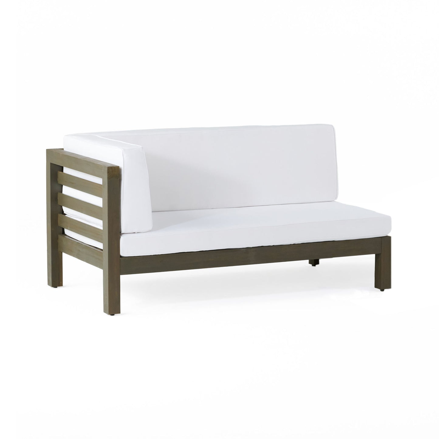 Oana - Left Corner Bench And Coffee Table - White