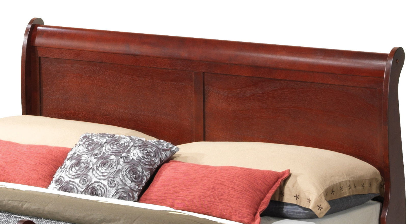 Queen Bed Frame Elegant - Cherry